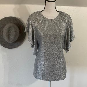 Sunny Taylor gorgeous gray shimmery women’s blouse